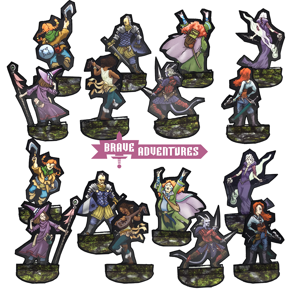 A preview of the Brave Adventures Adventurer set.